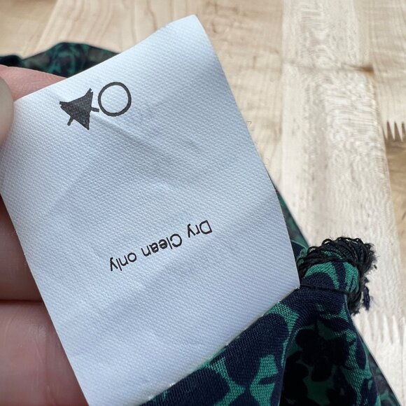 Lush Green Navy Sheer Lace Accent Blouse Half Sleeve Size Medium - Picture 11 of 11